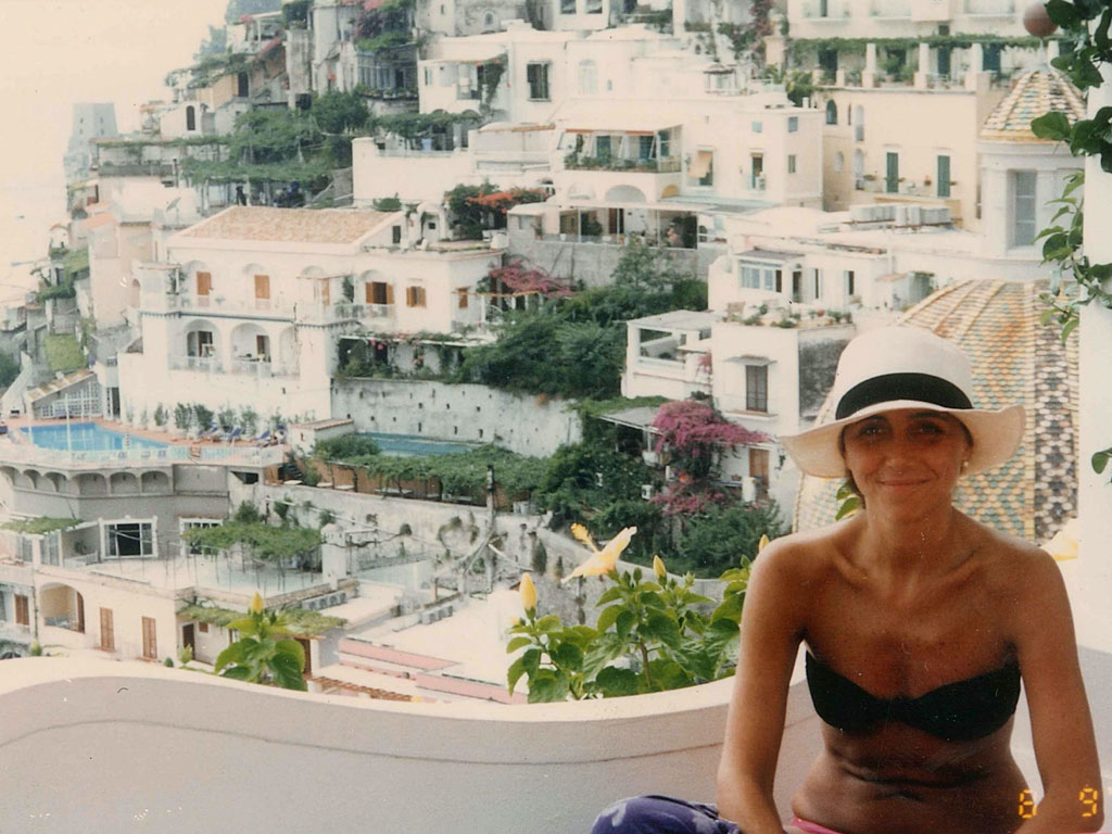 Em Positano no Hotel Sirenuse fazendo curso de gastronomia