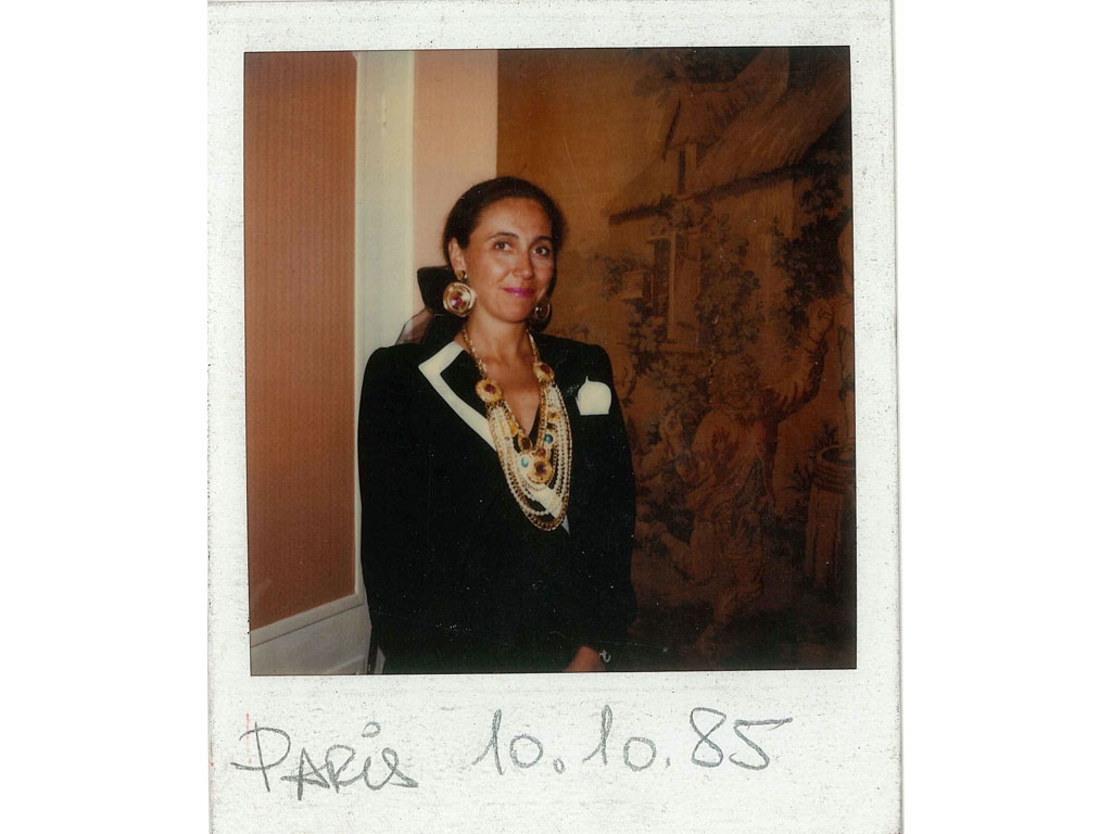 Em um jantar organizado pela Chambre Syndicale de Haute Coutoure em Paris